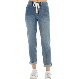 Judy Blue Medium Wash Drawstring Joggers Size 15 | 32